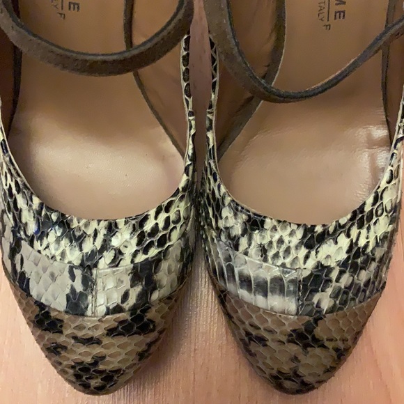 Latitude Femme Mary Jane Snake Leather Heel 38 - Picture 5 of 9